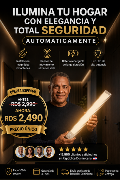 Kit 2 Luces LED Recargables con Sensor de Movimiento
