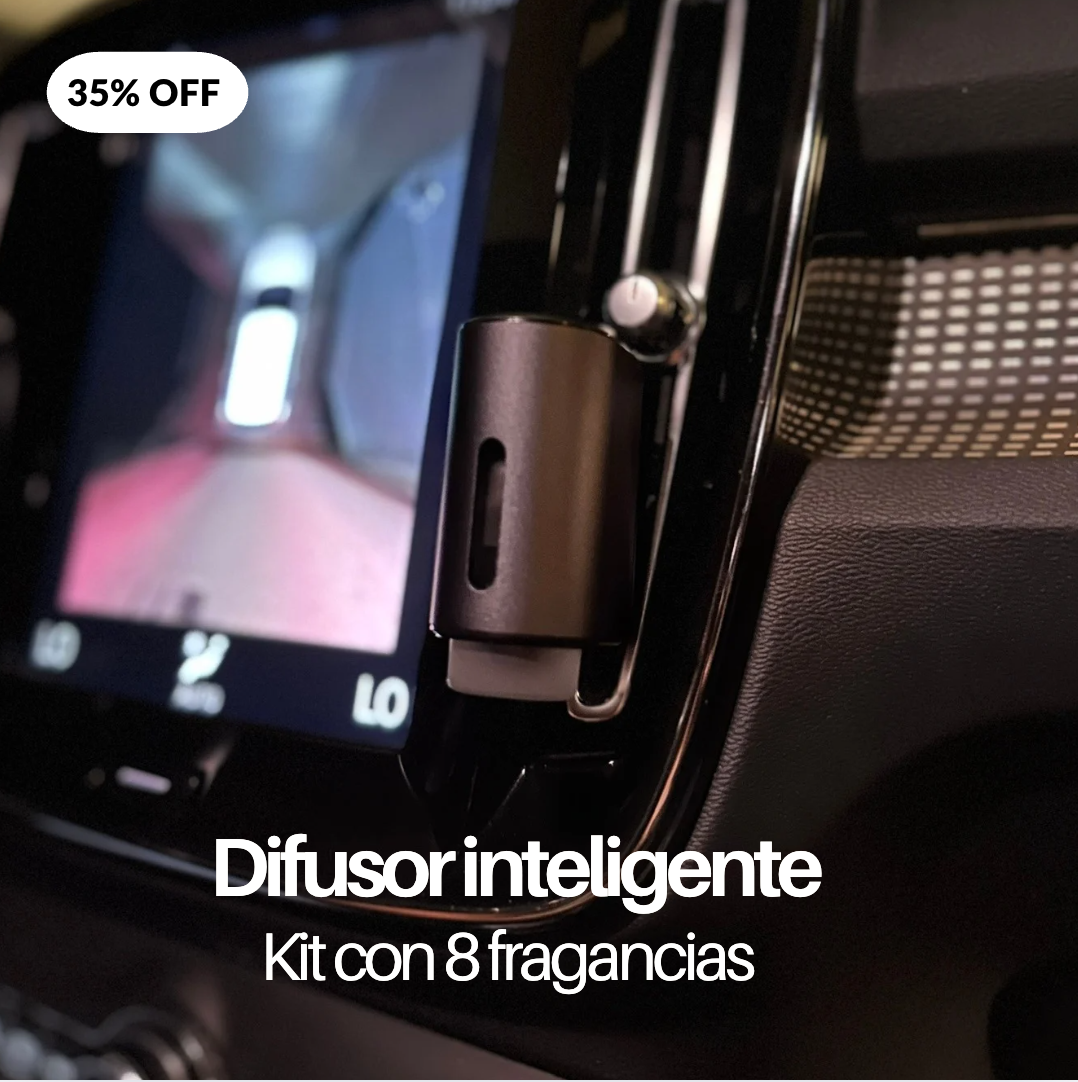 Difusor para carros (8 Aromas) - 1 año